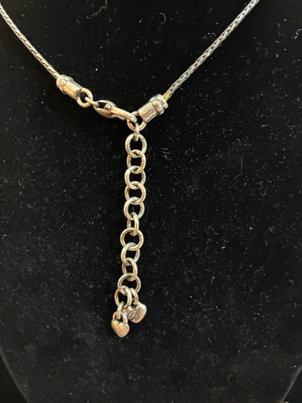 Vintage Brighton SilverTone  Chain
Necklace Heart Pendant - Picture 7 of 10